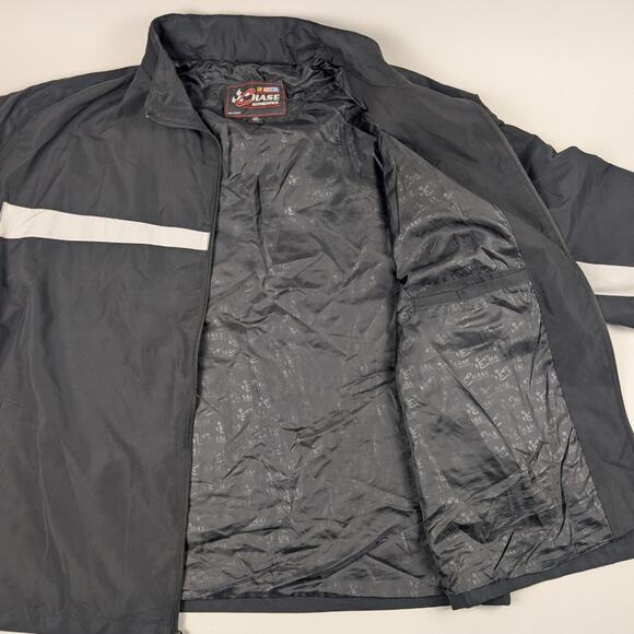 Vintage Tony Stewart #14 Nascar Racing Chase Windbreaker Black Jacket Size 2XL - Picture 4 of 7